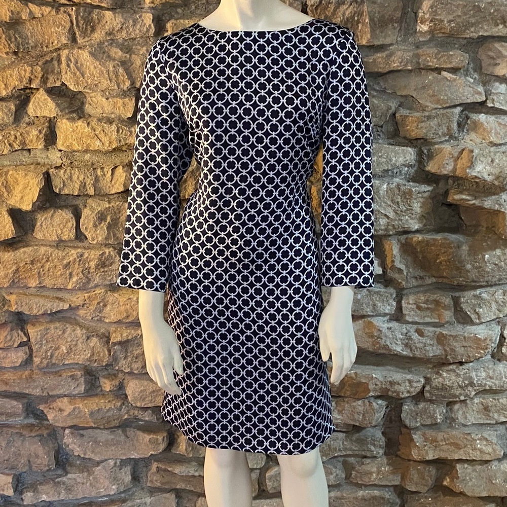Brooks Brothers Silk Dress Navy / Printed Size 6